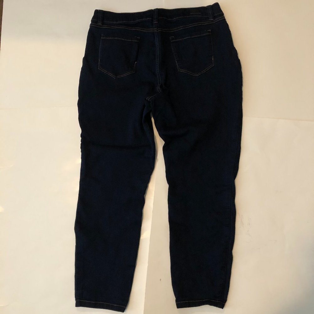 Miss Poured in Blue Womens High Rise Cropped Jeans Size 14